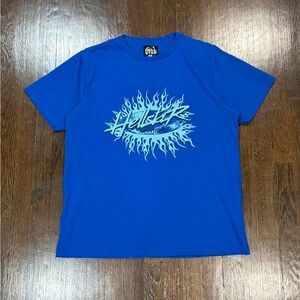 Blue Hellstar flame tee